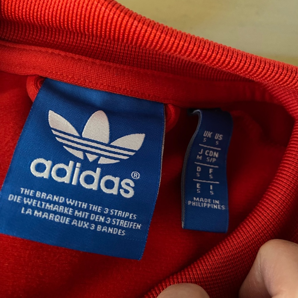 Adidas Red Zip Up